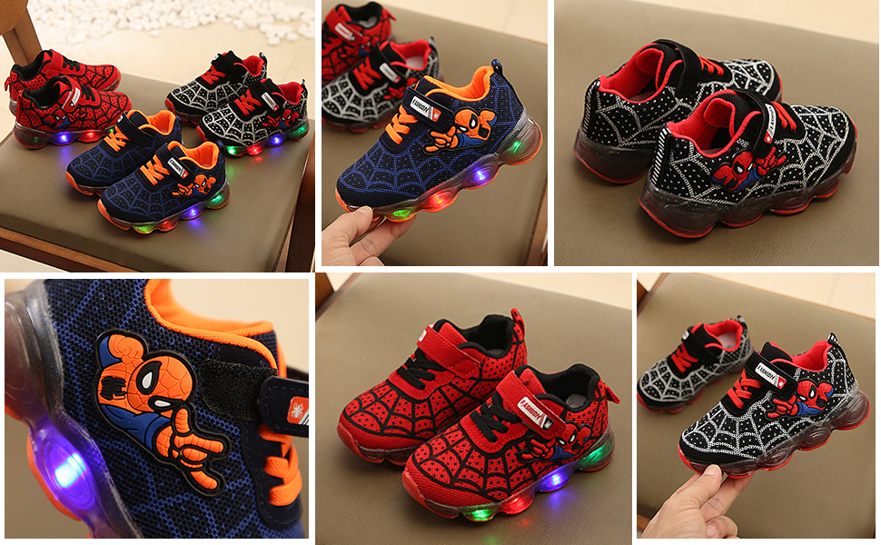 Boys Girls Breathable LED Light Up Shoes Flashing Colorful Sneakers for Kids Kids Roller Skate Shoes
