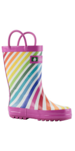 girls rain boots, girls loop handle rain boots