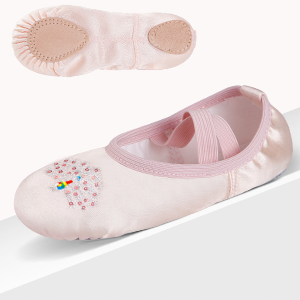 Ballet Shoes for Girls, Split Sole Toddler Ballet Shoes Satin Ballet Slippers for Girls Toddler/Little/Big kid