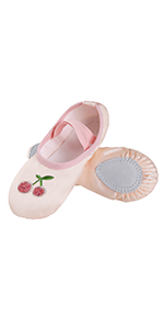 Ballet Shoes for Girls, Split Sole Toddler Ballet Shoes Satin Ballet Slippers for Girls Toddler/Little/Big kid
