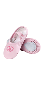 Ballet Shoes for Girls, Split Sole Toddler Ballet Shoes Satin Ballet Slippers for Girls Toddler/Little/Big kid