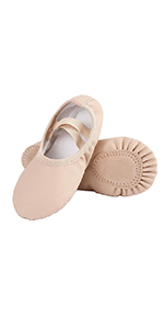 Ballet Shoes for Girls, Split Sole Toddler Ballet Shoes Satin Ballet Slippers for Girls Toddler/Little/Big kid