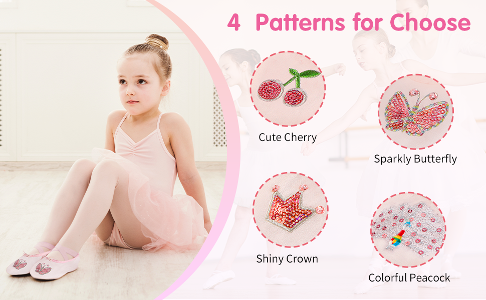 Ballet Shoes for Girls, Split Sole Toddler Ballet Shoes Satin Ballet Slippers for Girls Toddler/Little/Big kid