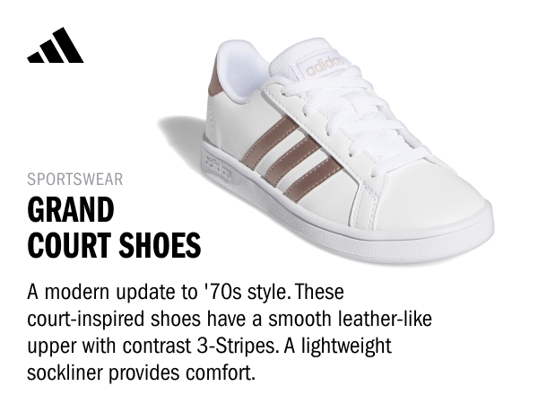 A modern update to ''70s style, theses court-inspired shoes provide comfort as you take on the day.