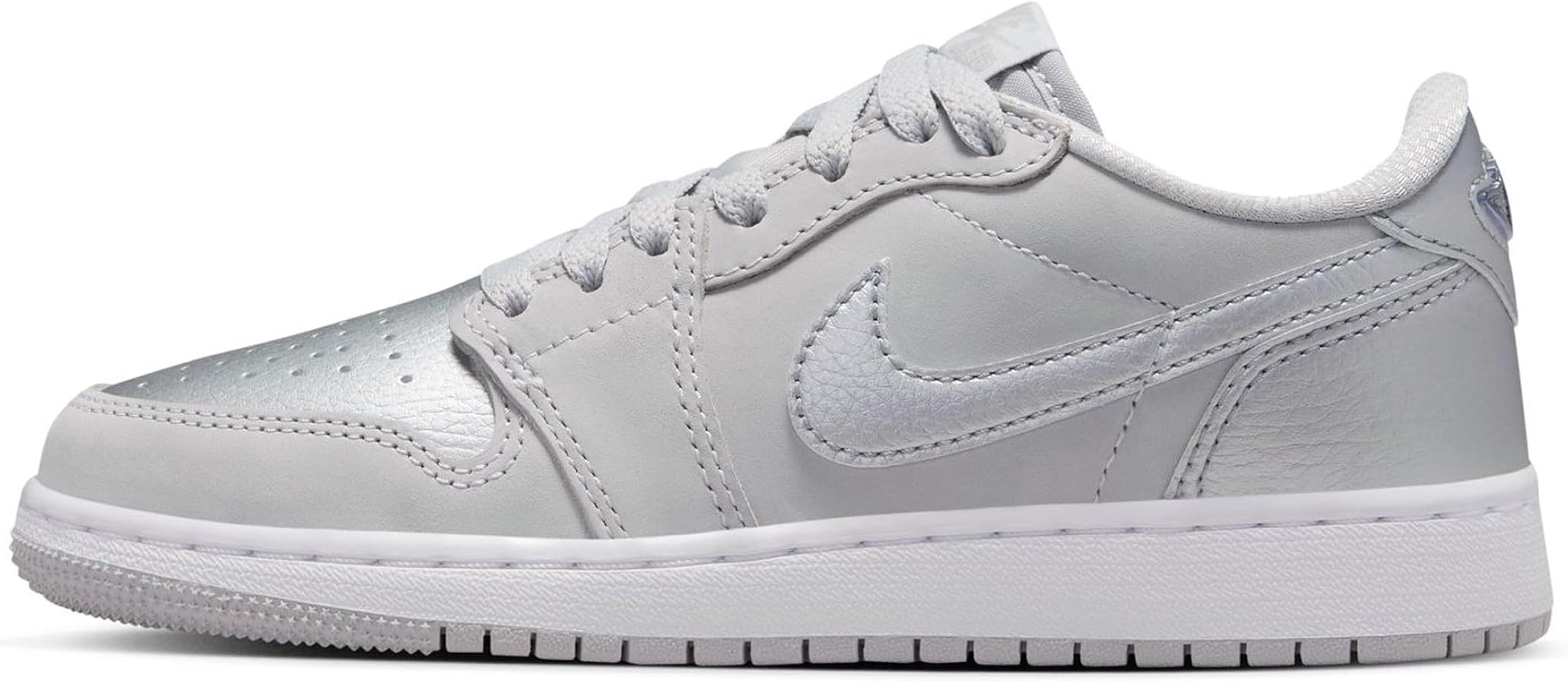 Jordan Big Kid's 1 Retro Low OG Neutral Grey/Metallic Silver (CZ0858 002)